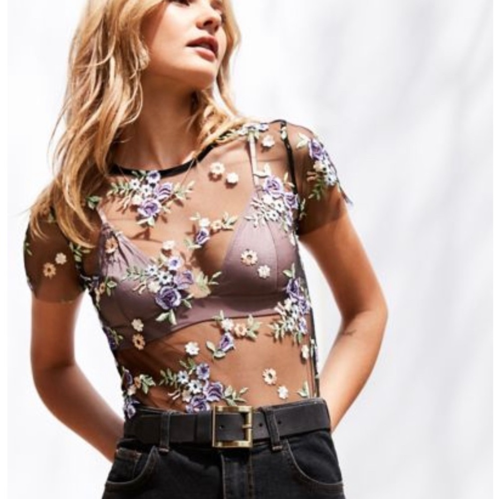 Urban outfitters mesh tshirt